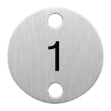 Bolero Table Numbers Silver (1-5)
