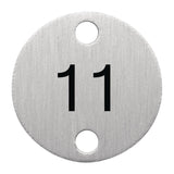 Bolero Table Numbers Silver (11-15)