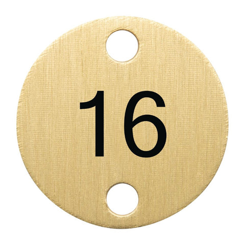 Bolero Table Numbers Bronze (16-20)