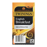Twinings English Breakfast Decaffeinated Enveloped Tea Bags (Pack of 80)