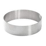 De Buyer Perforated Stainless Steel Straight Tart Ring 125x35mm