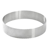 De Buyer Perforated Stainless Steel Straight Tart Ring 155x35mm