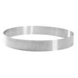 De Buyer Perforated Stainless Steel Straight Tart Ring 245x35mm