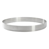 De Buyer Perforated Stainless Steel Straight Tart Ring 285x35mm