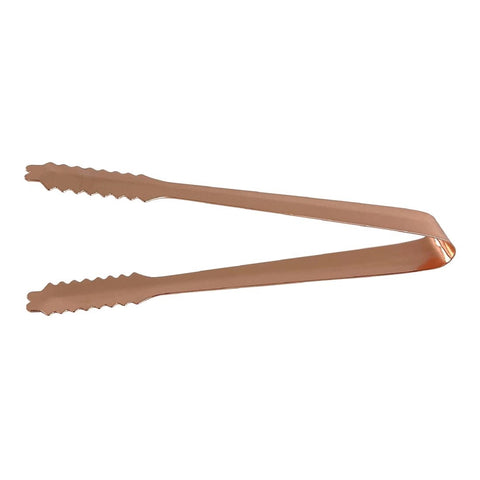Beaumont Stainless Steel Ice Tongs Copper Plated 7''