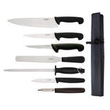 Hygiplas 7 Piece Knife Starter Set With 26.5cm Chefs Knife and Wallet