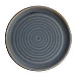 Olympia Canvas Small Rim Round Plate Blue Granite 180mm (Pack of 6)