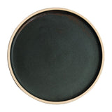 Olympia Canvas Flat Round Plate Green Verdigris 250mm (Pack of 6)