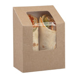 Colpac Compostable Kraft Tuck-Top Wrap Packs With PLA Window (Pack of 500)