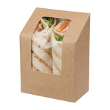 Colpac Zest Compostable Kraft Tuck-Top Wrap Packs With Acetate Window