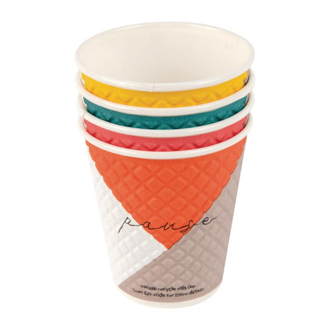 Huhtamaki Pause Disposable Coffee Cups Double Wall 225ml - 8oz (Pack of 925)