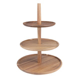 Olympia Acacia 3-Tier Stand 305(√ò) x 395(H)mm
