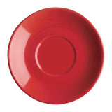 Olympia Cafe Flat White Saucers Red 135mm (Pack of 12)