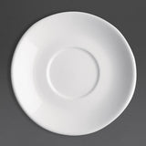 Olympia Cafe Flat White Saucers White 135mm (Pack of 12)