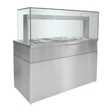 Parry Heated Bain Marie 5 Pot Servery with Glass HGBM5