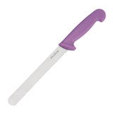Hygiplas Bread Knife Purple Handle 8"