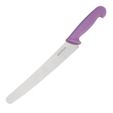 Hygiplas Serrated Pastry Knife Purple 10"