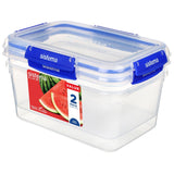Sistema Klip It Plus Rectangle Container 3.35Ltr (Pack of 2)