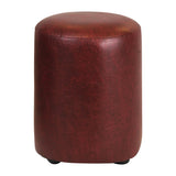 Cylinder Faux Leather Bar Stool Garnet (Pack of 2)