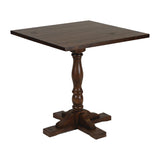 Oxford Vintage Wood Pedestal Square Table 760x760