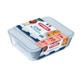 Pyrex Cook & Freeze 3 Piece Set Red lid 0.8Ltr & 1.5Ltr & 2.6Ltr