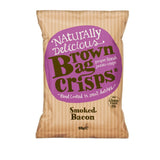 Brown Bag Crisps Smoked Bacon 40g (Pack of 20)