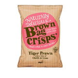 Brown Bag Crisps Tiger Prawn Chilli and Lime 40g (Pack of 20)