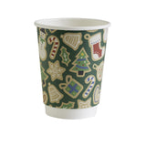 Vegware Double Wall Green Christmas Cup 89-Series 12oz (Pack of 500)
