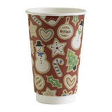 Vegware Double Wall Red Christmas Cup 89-Series 16oz (Pack of 400)