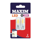 Maxim LED G9 Cool White Light Bulb 2/20w (Pack of 2)