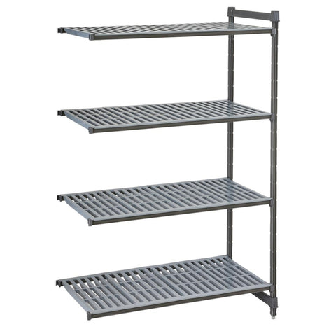 Cambro Camshelving Basics Plus Add-On Unit 4 Tier With Vented Shelves 1630H x 1480W x 540D mm