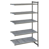 Cambro Camshelving Basics Plus Add-On Unit 5 Tier With Vented Shelves 2140H x 870W x 460D mm