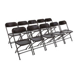 Bolero Folding Chair Black (Pack of 10)