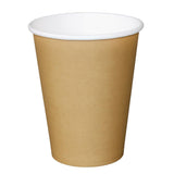 Fiesta Single Wall Takeaway Coffee Cups Kraft 455ml / 16oz x 1000
