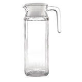 Olympia Ribbed Glass Jugs 1Ltr (pack of 6)