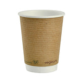 Vegware Compostable Disposable Hot Cups  340ml / 12oz Double Wall