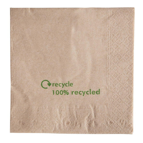 Kraft Lunch Napkins Recycled 330 x 330mm