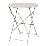 Bolero Grey Pavement Style Steel Table 595mm