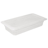 Vogue Polypropylene 1/3 Gastronorm Container with Lid 100mm