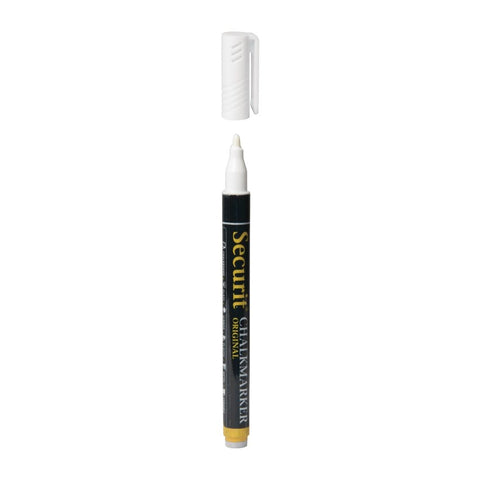 Set of 4 Securit 2mm Liquid Chalk Pens White