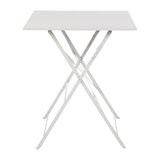 Bolero Grey Square Pavement Style Steel Table