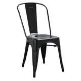 GL331 - Bolero Bistro Steel¬†Side Chair Black (Pack 4)