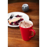 Olympia Cafe Latte Cups Red 340ml