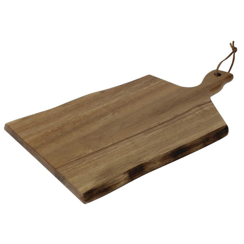 Olympia Acacia Wood Wavy Handled Wooden Board Small 305mm