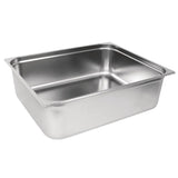 Vogue Stainless Steel 2/1 Gastronorm Pan 200mm