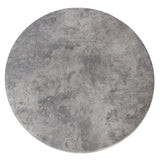 Werzalit Pre-drilled Round Table Top  Concrete 600mm