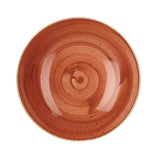 Churchill Stonecast Round Coupe Bowl Spiced Orange 200mm