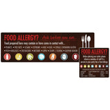 Food Allergen Window and Wall Stickers