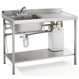 Parry Stainless Steel Fully Assembled Sink Right Hand Drainer 1200mm