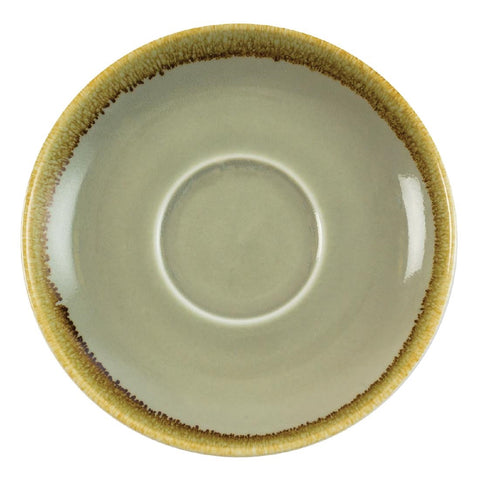 Olympia Kiln Cappuccino Saucer Moss 160mm